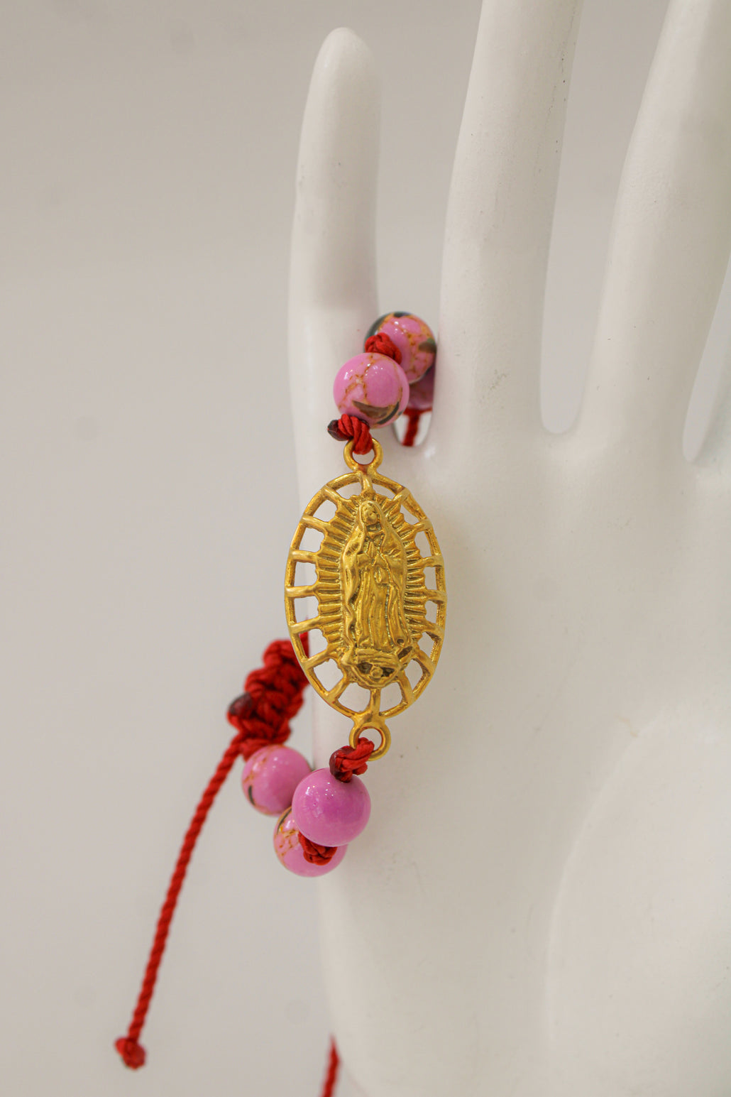 Pulsera Virgen rosa