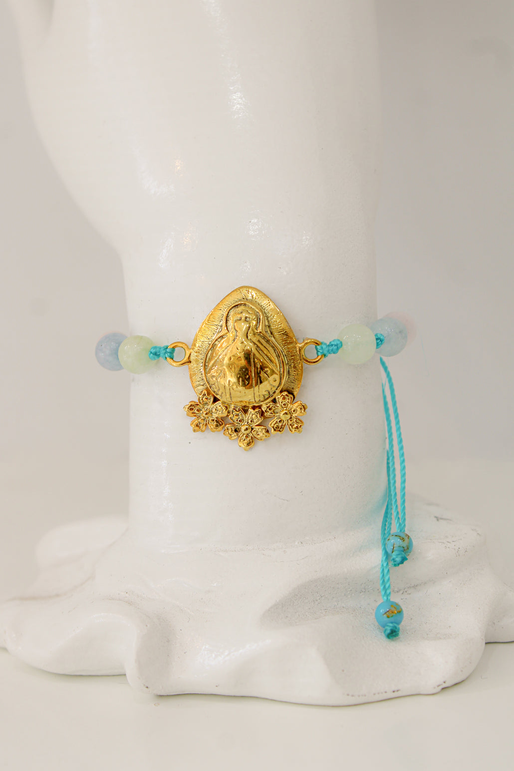 Pulsera Virgen azul