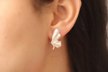 Load image into Gallery viewer, Silver Butterfly Half Earrings
