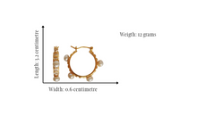 Cargar imagen en el visor de la galería, Argollas maya con perla
