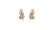 Cargar imagen en el visor de la galería, Silver Butterfly Half Earrings
