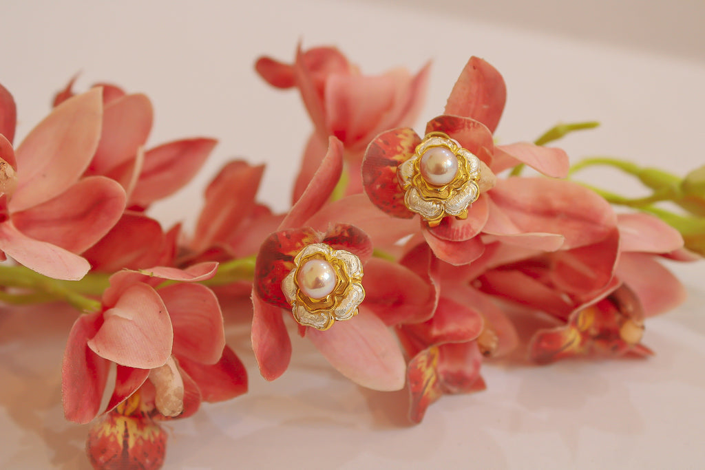 Rosy Flower Earring